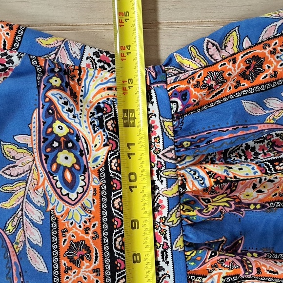 Aqua X-long Blue Printed Maxi Sheath Halter Top Sleeveless Lightweight Sundress - Picture 9 of 9